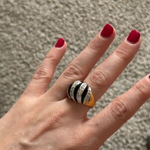 Arthur Anderson Gold and Silver Striped Ring